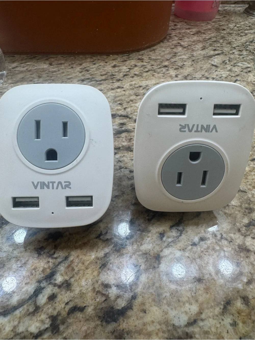 White Universal USB Wall Charger Adapter - 2 Pack